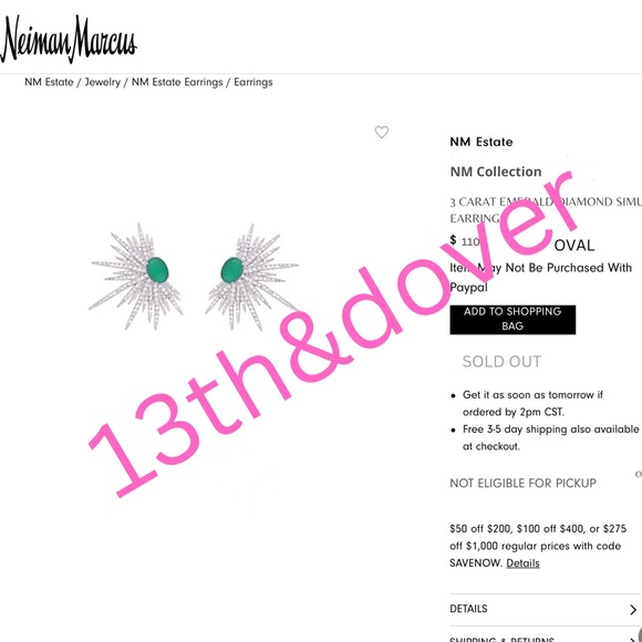 3ct Starburst Earrings - Picture 13 of 14